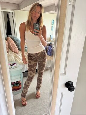 Ralph Lauren Brown & Cream Straight Leg Jeans